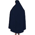 Free size jilbab with nose piece- Navy Blue